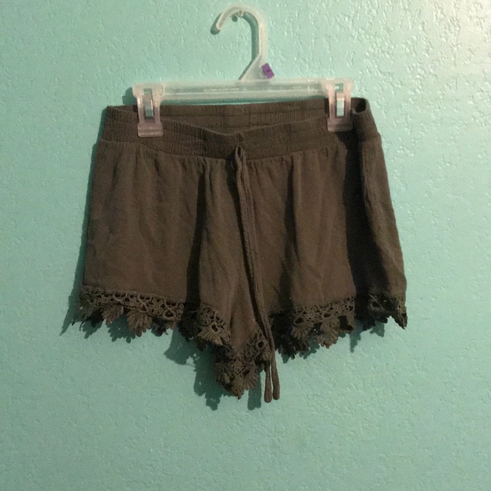 Forest green shorts